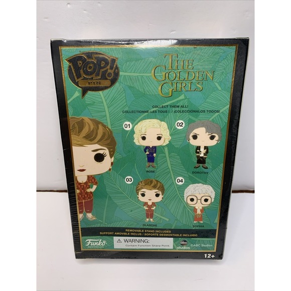 Funko Pop Pin: The Golden Girls - Blanche # 03 Collectible Enamel Pin New - Picture 3 of 6
